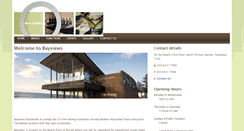 Desktop Screenshot of bayviewsrestaurant.com.au